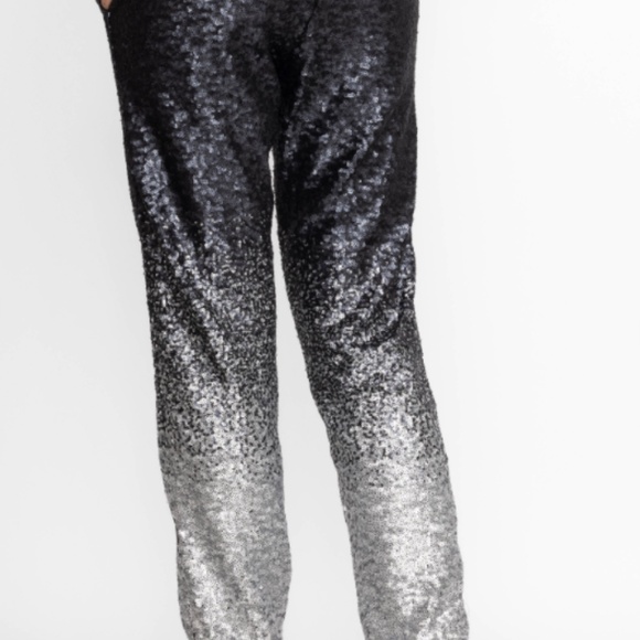 NWT Johnny Was sequin black ombre "Simona" jogger - XL - Picture 3 of 11